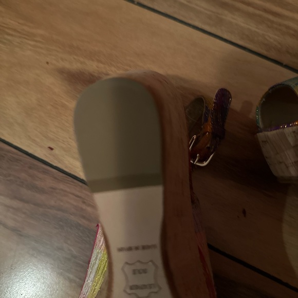 Stuart Weitzman multi colored wedge. New without tags.  Never worn. - Picture 2 of 6